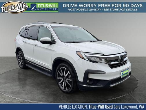 Platinum White Pearl 2021 Honda Pilot AWD Elite