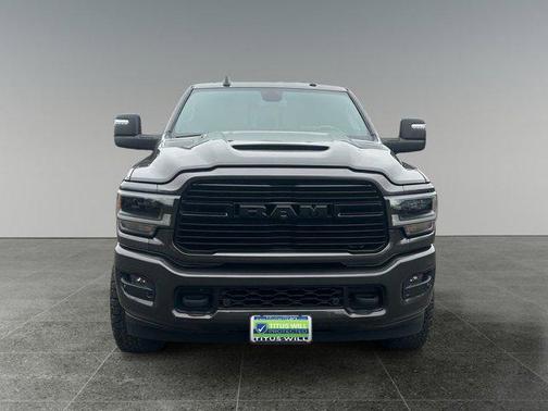 Granite Crystal Metallic Clearcoat 2024 RAM 3500 Laramie Mega Cab 4x4 6'4' Box