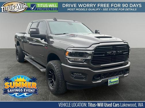 Granite Crystal Metallic Clearcoat 2024 RAM 3500 Laramie Mega Cab 4x4 6'4' Box