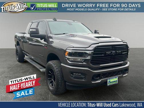 Granite Crystal Metallic Clearcoat 2024 RAM 3500 Laramie Mega Cab 4x4 6'4' Box