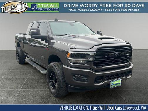 Granite Crystal Metallic Clearcoat 2024 RAM 3500 Laramie Mega Cab 4x4 6'4' Box