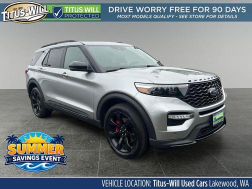Iconic Silver Metallic 2022 Ford Explorer ST