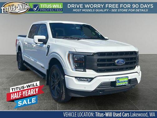 Star White Metallic Tri-Coat 2023 Ford F-150 Lariat