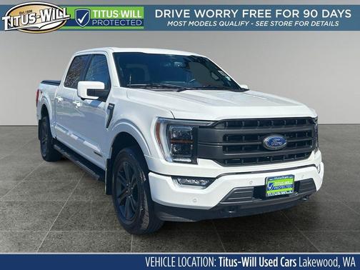 Star White Metallic Tri-Coat 2023 Ford F-150 Lariat
