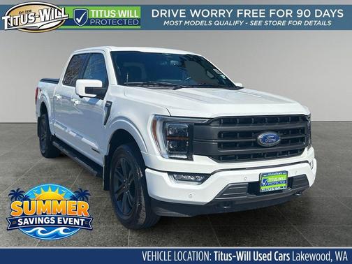 Star White Metallic Tri-Coat 2023 Ford F-150 Lariat