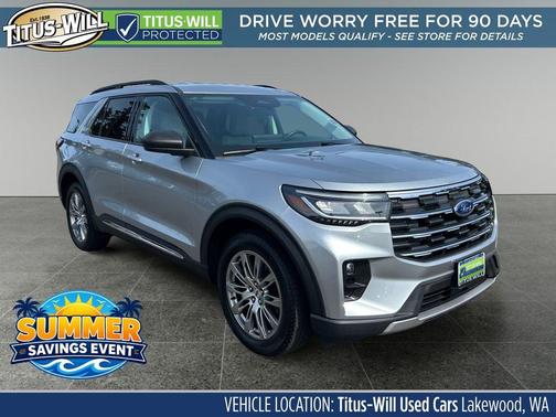 Silver Metallic 2025 Ford Explorer Active