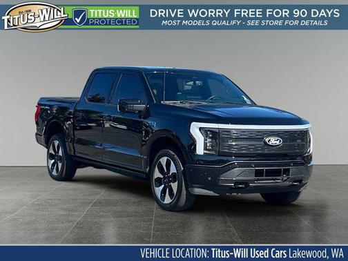 Agate Black Metallic 2024 Ford F-150 Lightning Platinum