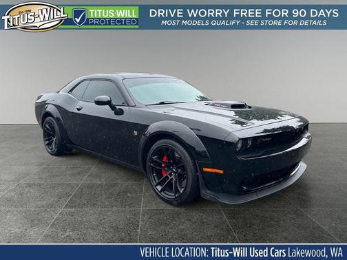 Pitch Black Clearcoat 2022 Dodge Challenger R/T Scat Pack Widebody