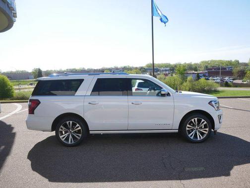 Star White Metallic Tri-Coat 2021 Ford Expedition Max Platinum
