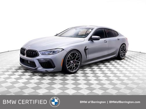 Frozen Pure Grey Metallic 2023 BMW M8 Gran Coupe Competition