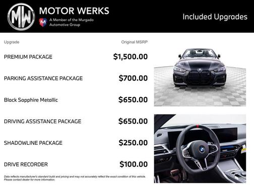 Black Sapphire Metallic 2026 BMW M440 i xDrive