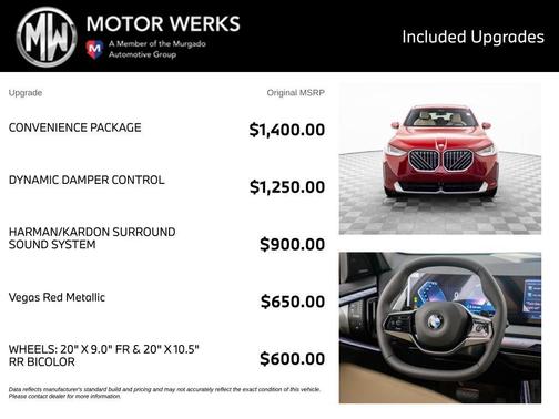 Vegas Red Metallic 2026 BMW X3 30 xDrive