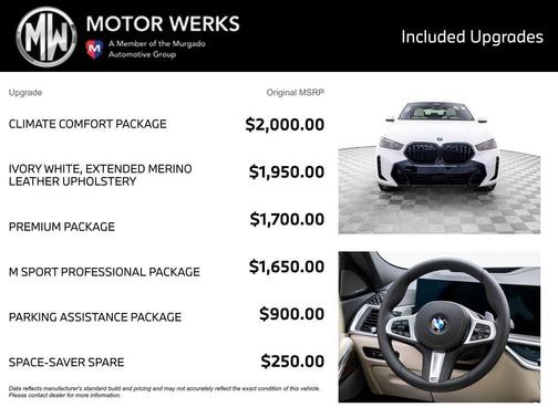 Alpine White 2027 BMW X6 xDrive40i