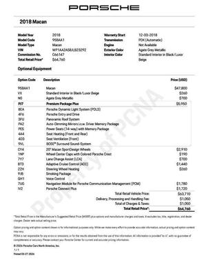 Agate Grey Metallic 2018 Porsche Macan Macan S