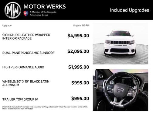 Bright White Clearcoat 2018 Jeep Grand Cherokee Trackhawk