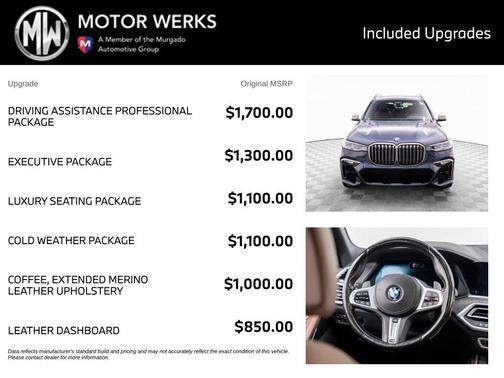 Arctic Grey Metallic 2021 BMW X7 M50i