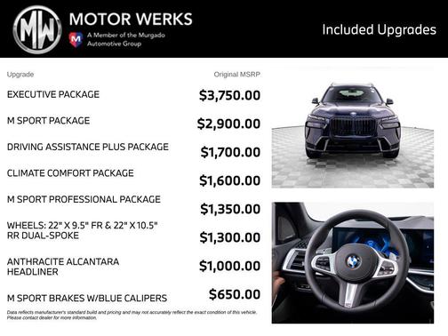 Carbon Black Metallic 2027 BMW X7 xDrive40i