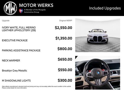 Brooklyn Grey Metallic 2022 BMW M4 Competition xDrive