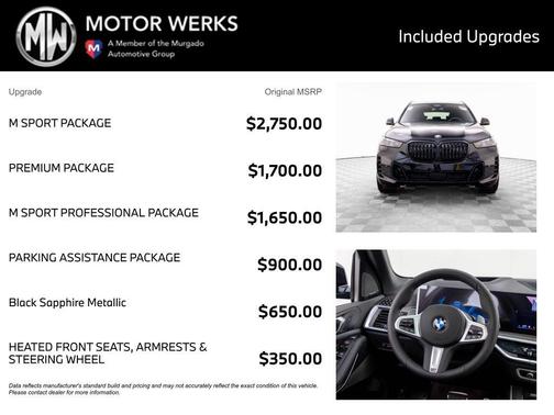 Black Sapphire Metallic 2026 BMW X5 xDrive40i