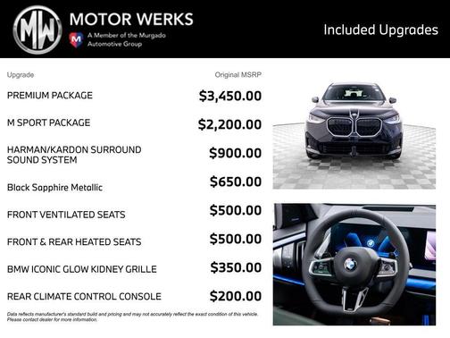 Black Sapphire Metallic 2026 BMW X3 30 xDrive