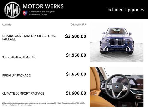 Tanzanite Blue II Metallic 2026 BMW X7 xDrive40i