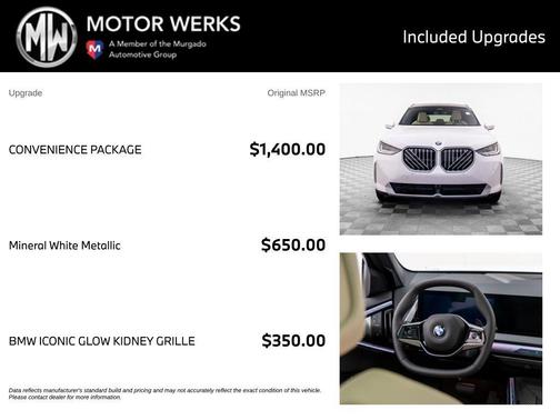Mineral White Metallic 2026 BMW X3 30 xDrive