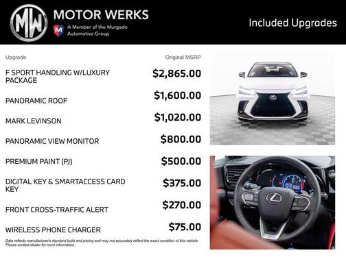 Ultra White 2025 Lexus NX 350 F SPORT Handling