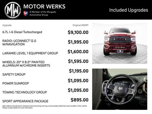 2019 RAM 2500 Laramie Crew Cab 4x4 6'4' Box