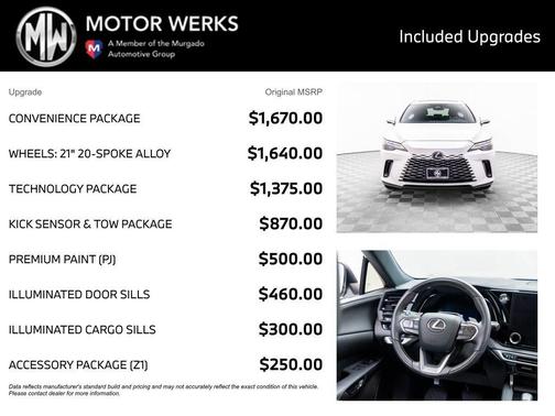 White Pearl 2024 Lexus RX 350 Premium Plus