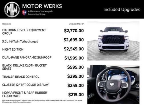 Bright White Clearcoat 2025 RAM 1500 Big Horn/Lone Star