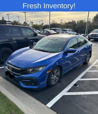 Aegean Blue Metallic 2020 Honda Civic LX