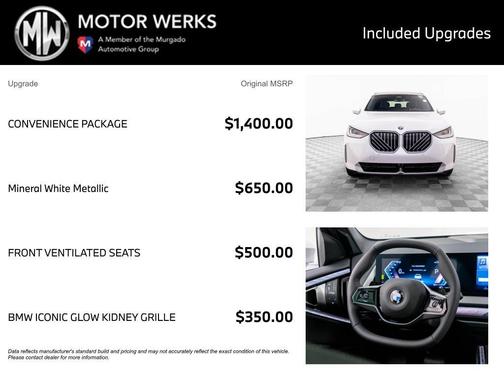 Mineral White Metallic 2026 BMW X3 30 xDrive
