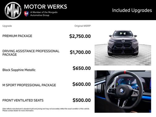 Black Sapphire Metallic 2026 BMW X3 M50 xDrive