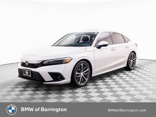 Platinum White Pearl 2023 Honda Civic Touring