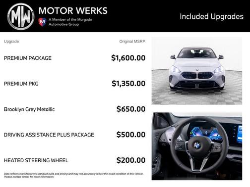 Brooklyn Grey Metallic 2026 BMW 228 Gran Coupe xDrive