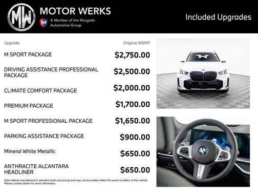 Mineral White Metallic 2026 BMW X5 xDrive40i