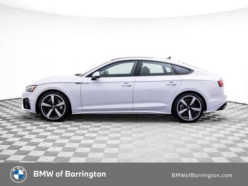 Glacier White Metallic 2025 Audi A5 Sportback 45 S Line Premium Plus