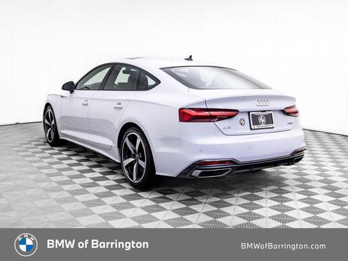 Glacier White Metallic 2025 Audi A5 Sportback 45 S Line Premium Plus