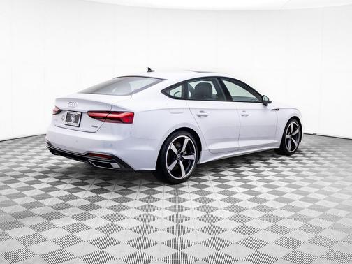Glacier White Metallic 2025 Audi A5 Sportback 45 S Line Premium Plus