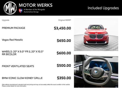 Vegas Red Metallic 2026 BMW X3 30 xDrive