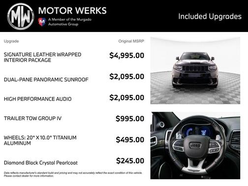 Diamond Black Crystal Pearlcoat 2020 Jeep Grand Cherokee Trackhawk