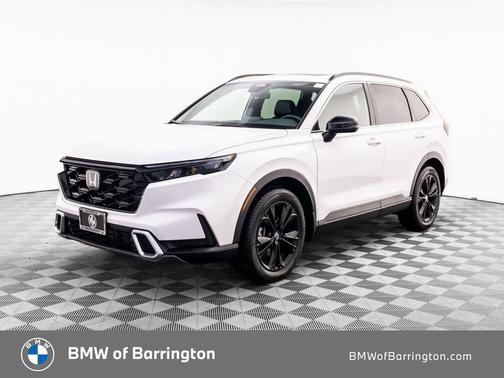 Platinum White Pearl 2024 Honda CR-V Hybrid Sport Touring AWD