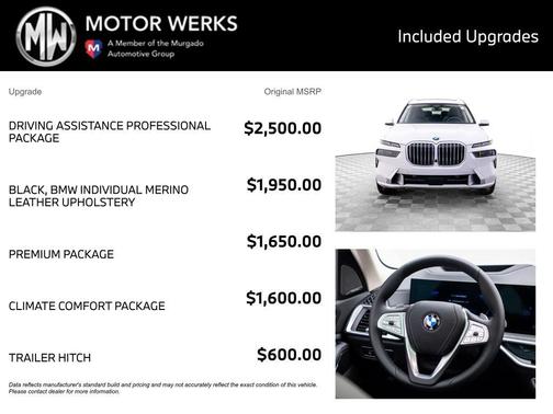 Mineral White Metallic 2026 BMW X7 xDrive40i