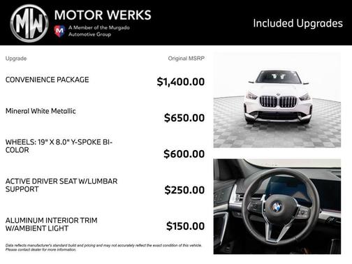 Mineral White Metallic 2026 BMW X1 xDrive28i