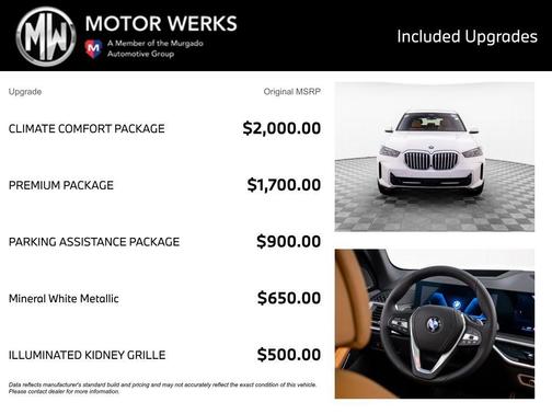Mineral White Metallic 2026 BMW X5 xDrive40i