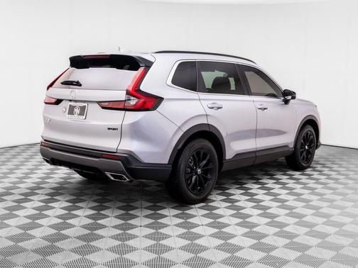 Solar Silver Metallic 2025 Honda CR-V Hybrid Sport AWD