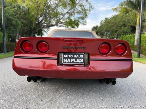 Burgundy 1987 Chevrolet Corvette Base
