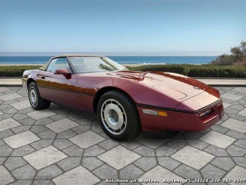 Burgundy 1987 Chevrolet Corvette Base