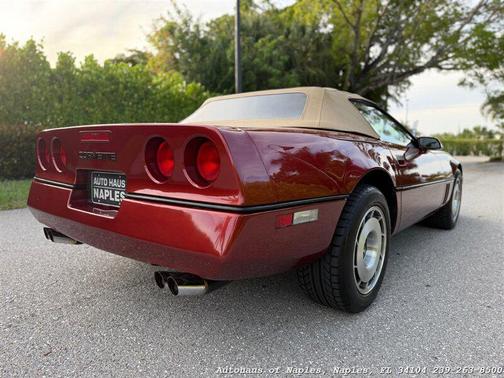 Burgundy 1987 Chevrolet Corvette Base
