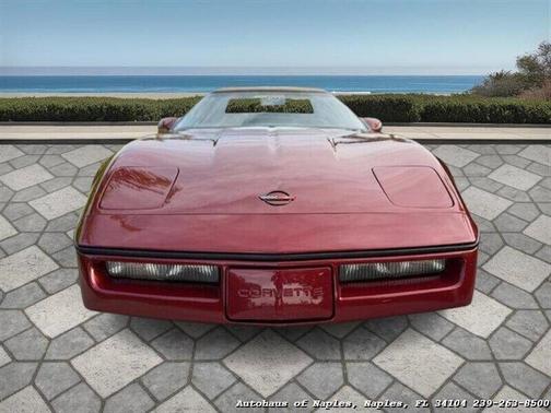 Burgundy 1987 Chevrolet Corvette Base